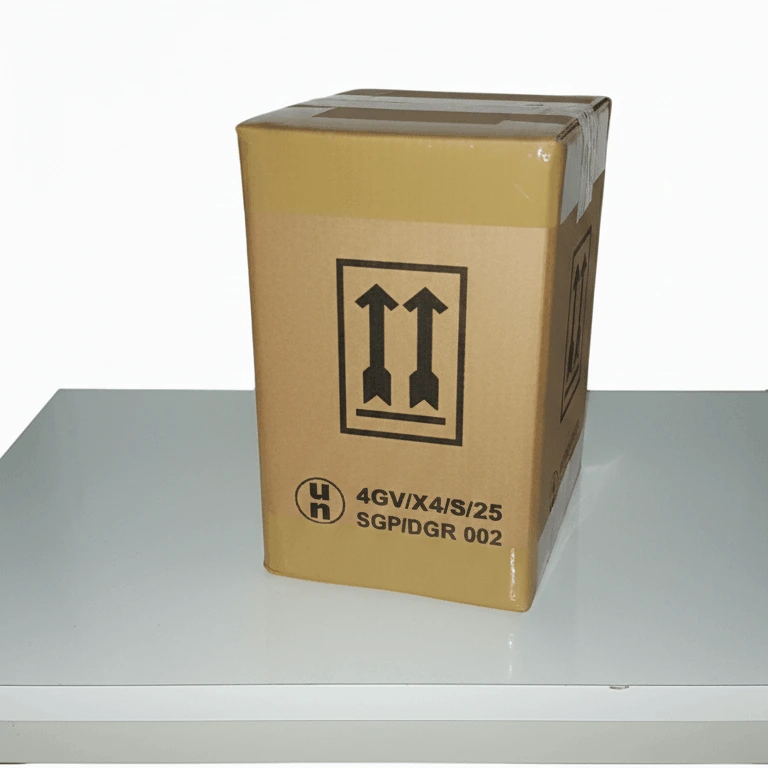 4GV X4 UN approved fibreboard box for dangerous goods packaging